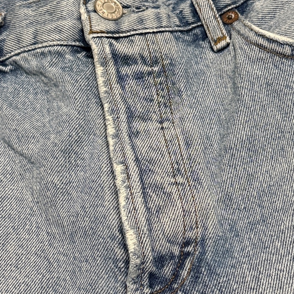 AGOLDE Parker Shorts Women’s Sz 24 High Rise Festival Distressed Denim Boho Y2K - Picture 8 of 8